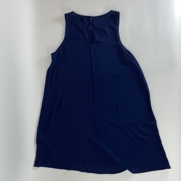 Sheer Navy Blue Mini Dress - Picture 4 of 4